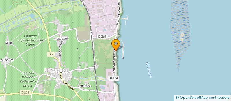 localisation de l'entreprise A.F.F.  PAUILLAC