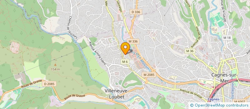 localisation de l'entreprise A & F FRANCE à CAGNES-SUR-MER