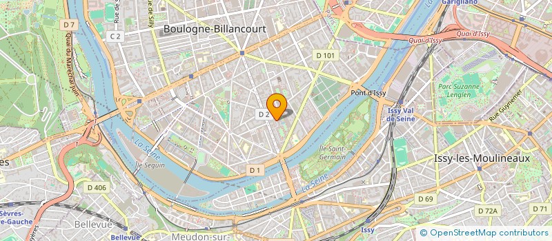 localisation de l'entreprise A.F.G à BOULOGNE-BILLANCOURT