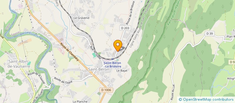 localisation de l'entreprise A.F.G BOIS à SAINT-BERON