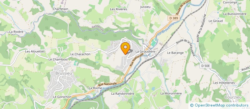 localisation de l'entreprise A.F.G.C.SERVICES  BRUSSIEU