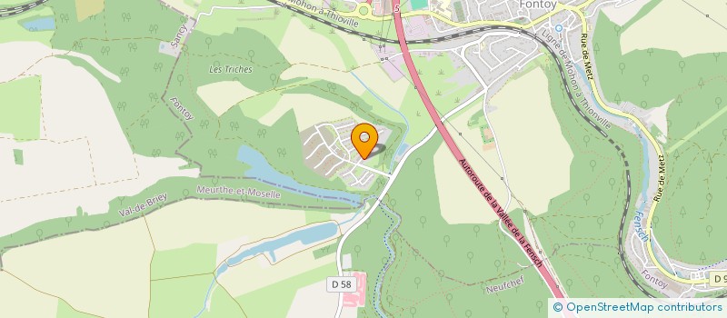 localisation de l'entreprise A.F.G. IMMO  FONTOY