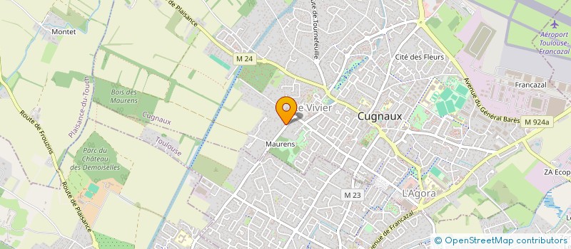 localisation de l'entreprise A.F.G IMMO  CUGNAUX