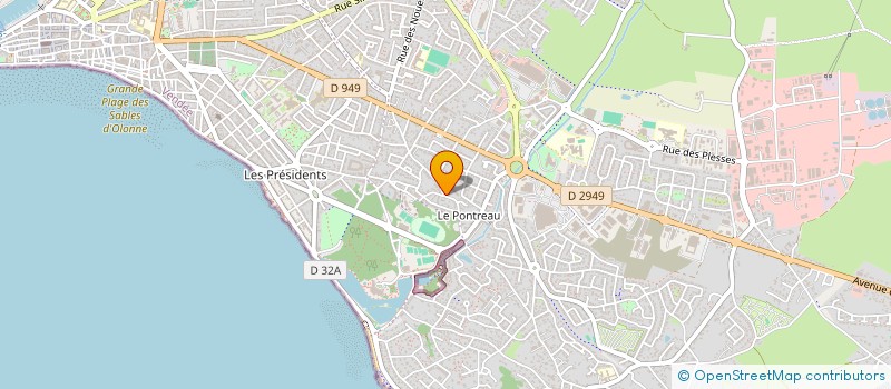 localisation de l'entreprise A.F.I. à LES SABLES D'OLONNE