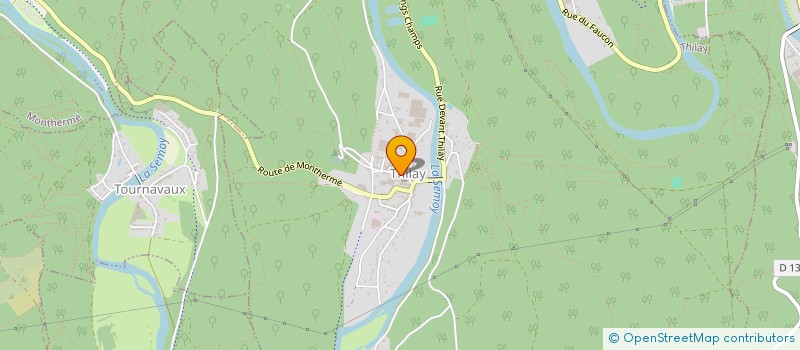 localisation de l'entreprise A.F.I.  THILAY