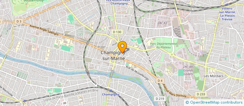 localisation de l'entreprise A.F.I.A HOLDING  CHAMPIGNY-SUR-MARNE