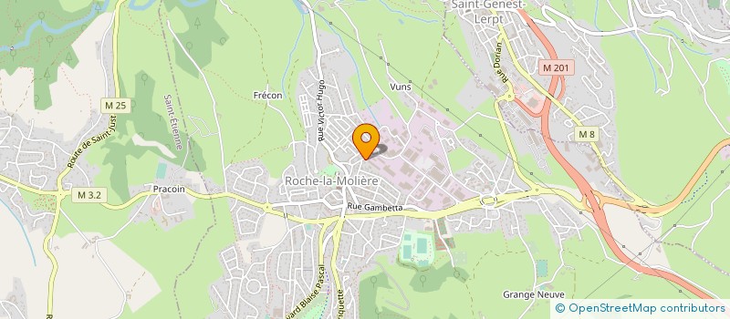 localisation de l'entreprise A.F.I. ALVAREZ FABRICATIONS INOXYDABLES  ROCHE-LA-MOLIERE