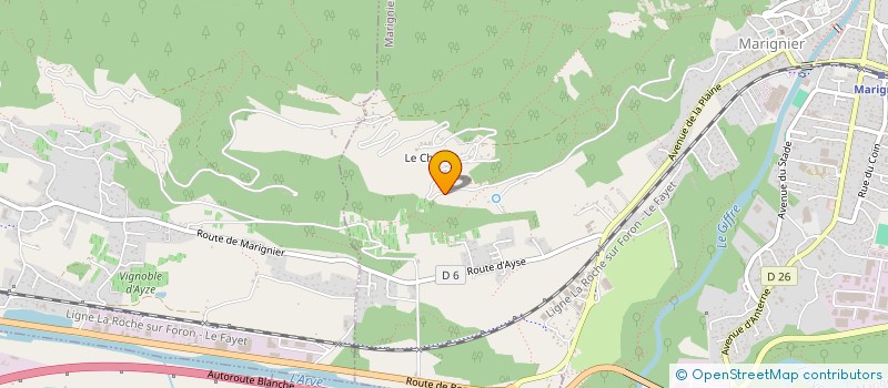 localisation de l'entreprise A.F. IMMO  MARIGNIER