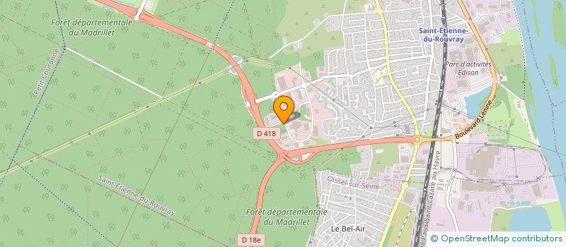 localisation de l'entreprise A.F.J.  SAINT-ETIENNE-DU-ROUVRAY