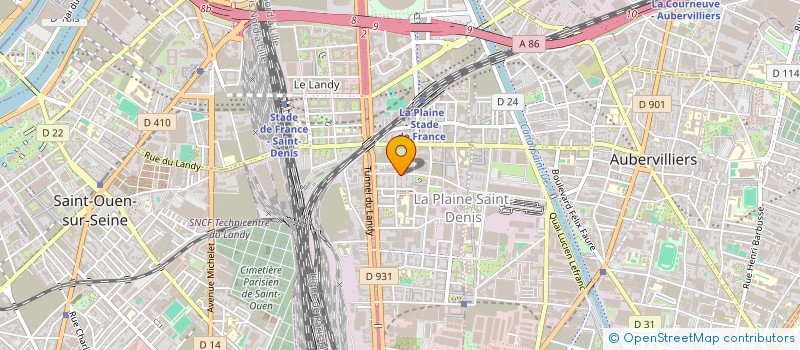 localisation de l'entreprise A.F.J.M.  SAINT-DENIS