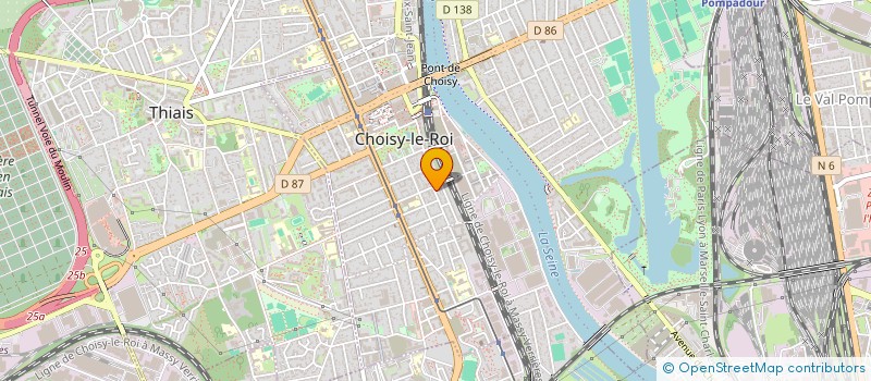 localisation de l'entreprise A.F.L. à CHOISY-LE-ROI