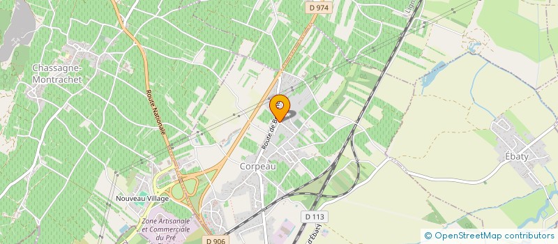 localisation de l'entreprise A.F.L DE MONTILLE  MEURSAULT