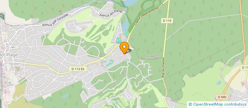 localisation de l'entreprise A.F.L.G.  NEUFCHATEL-HARDELOT