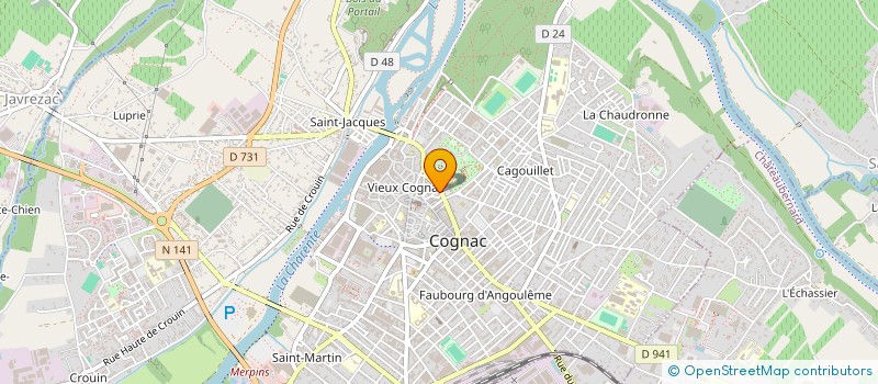 localisation de l'entreprise A F L H POTEVIN à COGNAC