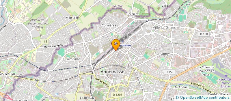 localisation de l'entreprise A.F.M.  ANNEMASSE