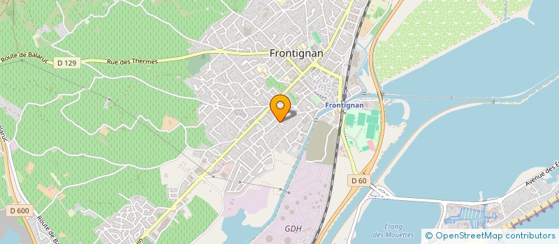 localisation de l'entreprise A.F.M ATELIERS FRONTIGNANAIS METALLURGIE à FRONTIGNAN