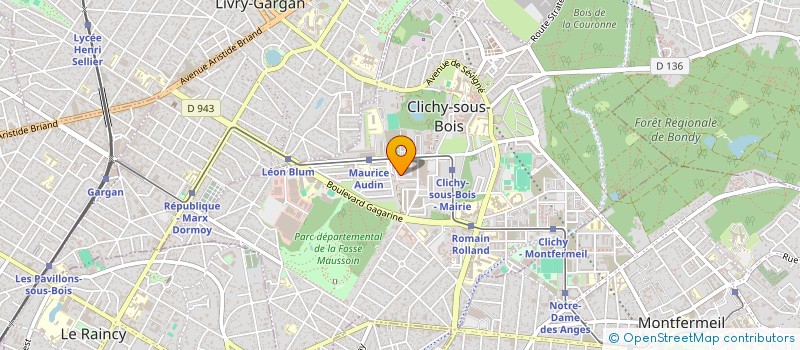 localisation de l'entreprise A.F.M ETANCHE à CLICHY-SOUS-BOIS