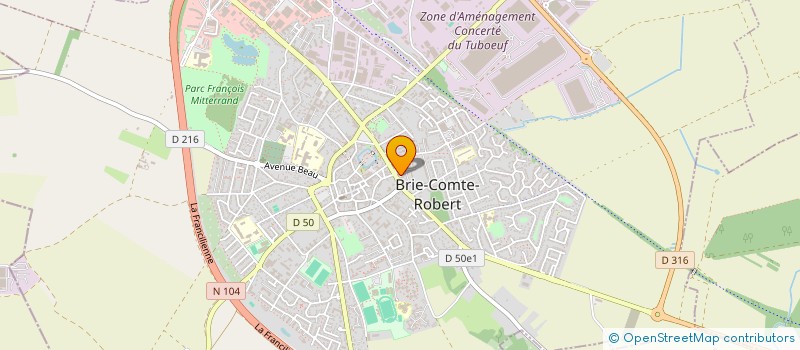 localisation de l'entreprise A.F.M.S. FINANCES  BRIE-COMTE-ROBERT