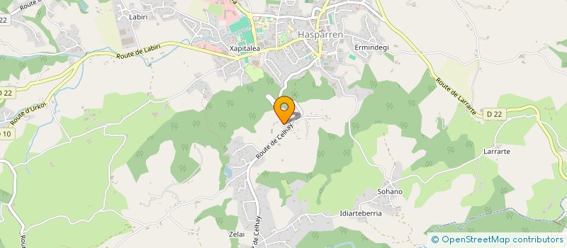 localisation de l'entreprise A.F.M.T.E.  HASPARREN