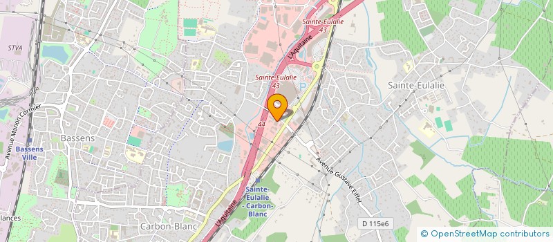 localisation de l'entreprise A.F. METAL  SAINTE-EULALIE