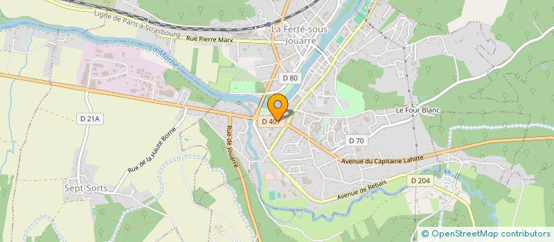 localisation de l'entreprise A.F MOTORS à LA FERTE-SOUS-JOUARRE
