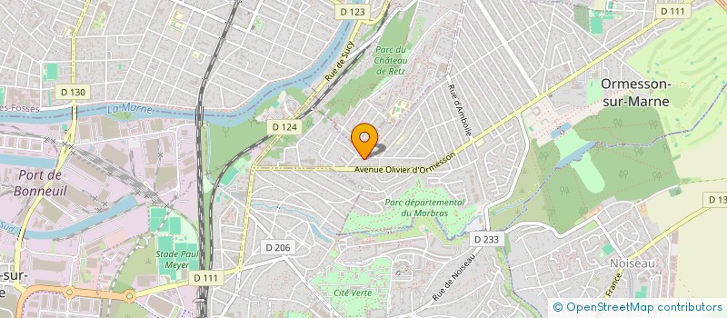 localisation de l'entreprise A.F.N.  ORMESSON-SUR-MARNE