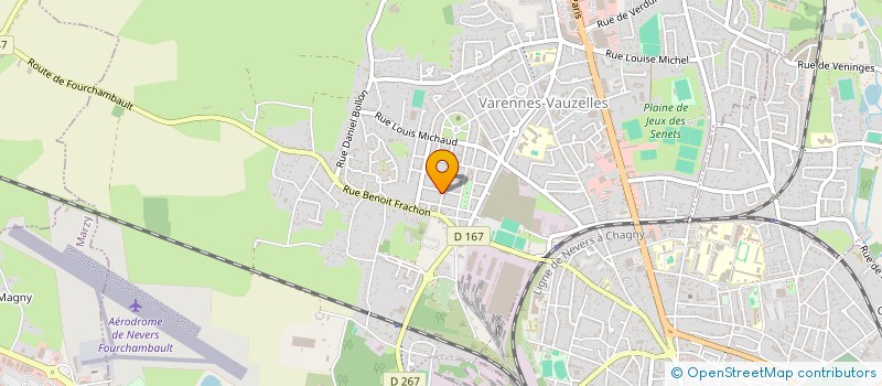 localisation de l'entreprise A.F.P.  VARENNES-VAUZELLES