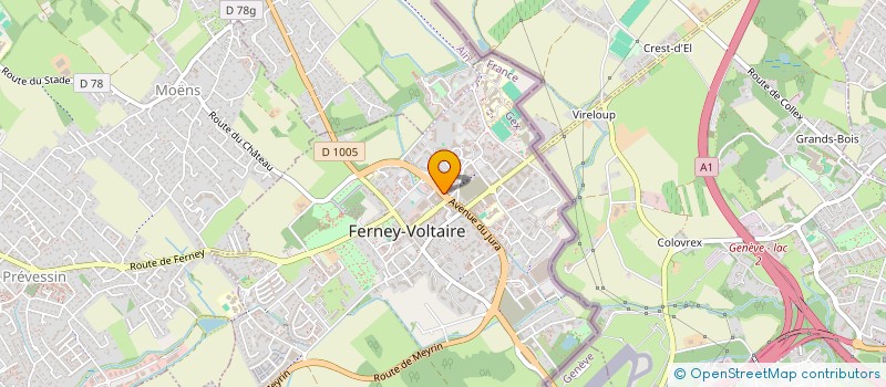 localisation de l'entreprise A.F.P à FERNEY-VOLTAIRE