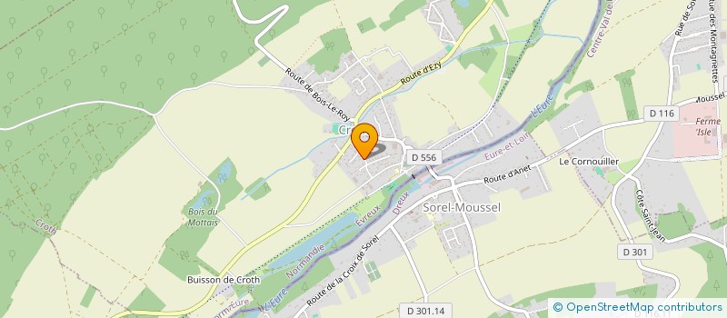 localisation de l'entreprise A.F.P.  CROTH