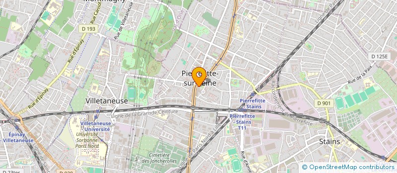 localisation de l'entreprise A.F.P.A.D. à PIERREFITTE-SUR-SEINE
