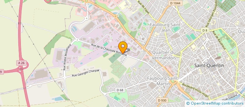 localisation de l'entreprise A F P I 8002 à SAINT-QUENTIN