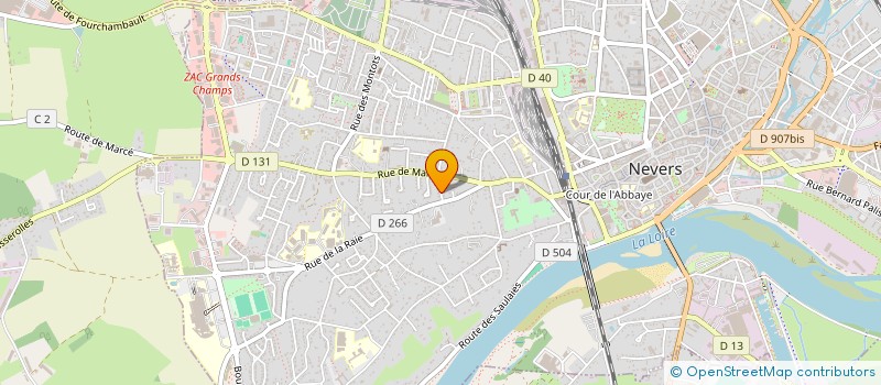 localisation de l'entreprise A, F P L I, FORMATION à NEVERS