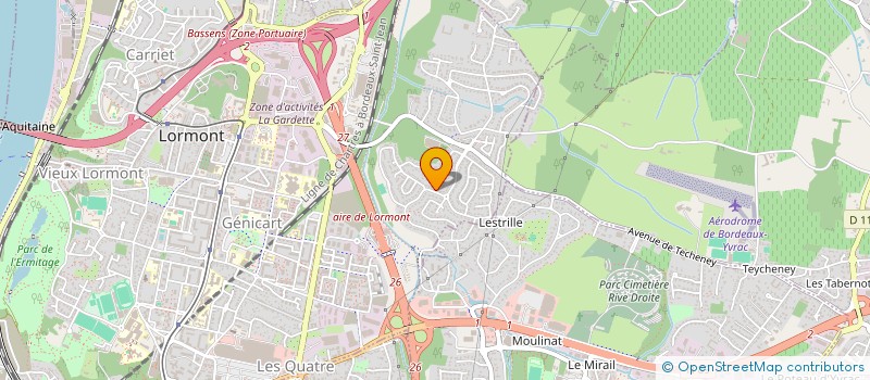 localisation de l'entreprise A.F.P. LES COURRIERES  LORMONT