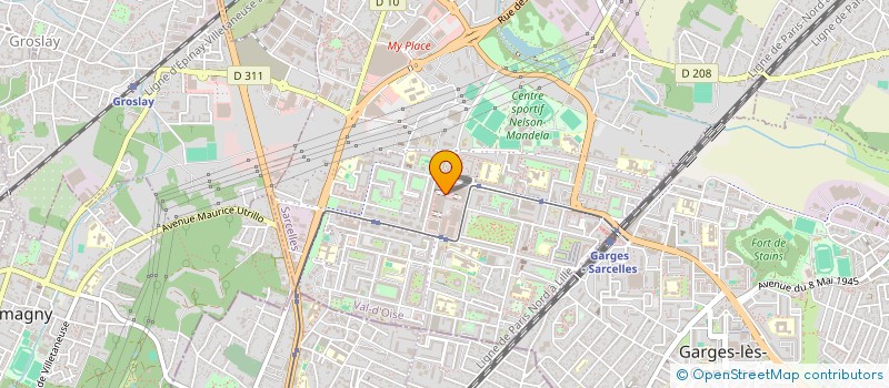 localisation de l'entreprise A.F.P.P. à SARCELLES