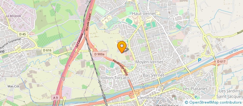 localisation de l'entreprise A.F. PATRIMOINE  PERPIGNAN