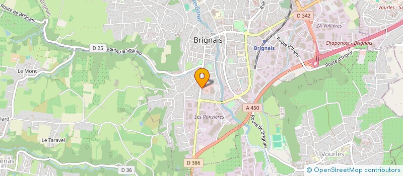 localisation de l'entreprise A.F.R.A à BRIGNAIS