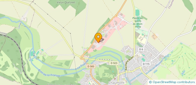 localisation de l'entreprise A.F.R. IMMO  CHAUMONT-EN-VEXIN