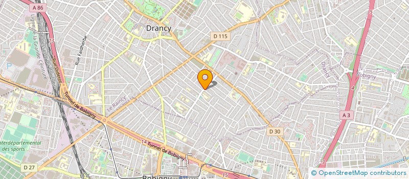 localisation de l'entreprise A.F. RENOVE  DRANCY