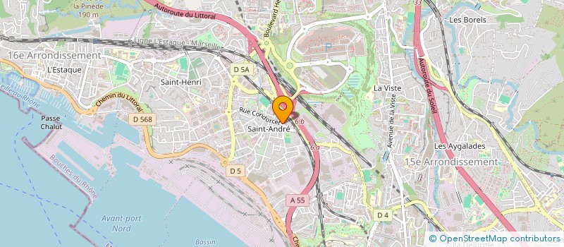 localisation de l'entreprise A.F.S.A. à MARSEILLE