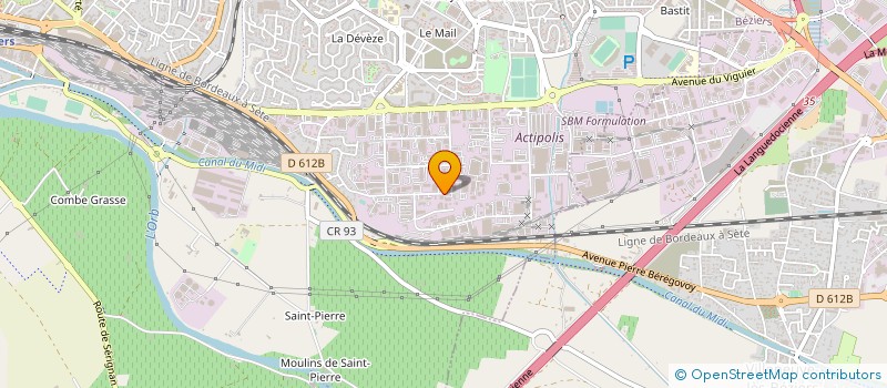 localisation de l'entreprise A.F.S.R ASSISTANCE FOURNITURE SOUDAGE ROBOTIQUE  BEZIERS