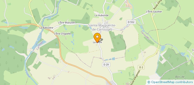 localisation de l'entreprise A.F.SARL à SAINT-SAUVEUR-DE-CARROUGES