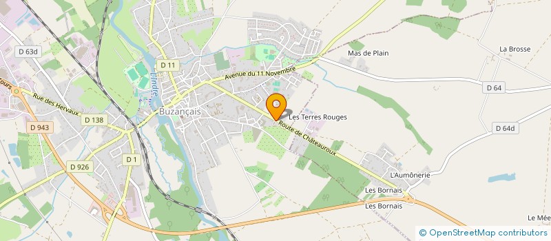 localisation de l'entreprise A F SPORT AUTO à BUZANCAIS