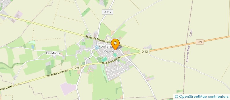 localisation de l'entreprise A.F.T FOOTBALL CLUB  FONTENAY-LE-PESNEL