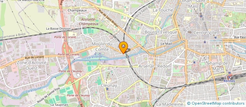 localisation de l'entreprise A.F.T.I.  RENNES