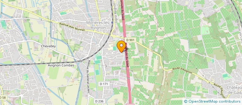 localisation de l'entreprise A F TECH à MORIERES-LES-AVIGNON