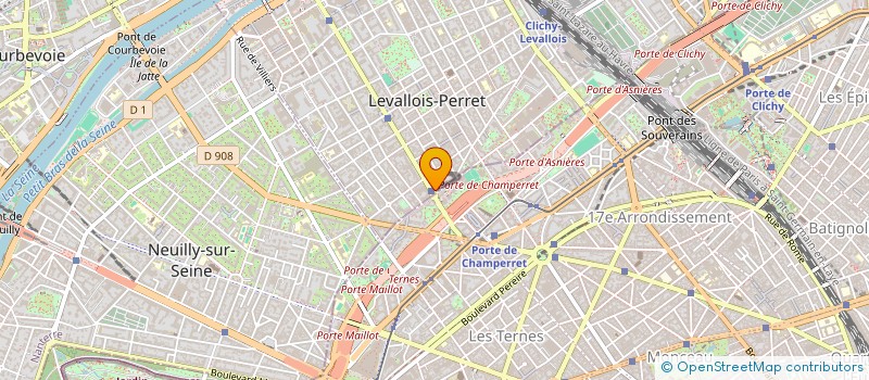 localisation de l'entreprise A.F.U.L. DE L’ILOT 1 DE LA ZONE D’AMENAGEMENT CONCERTEE à LEVALLOIS-PERRET