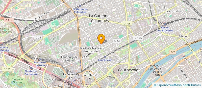 localisation de l'entreprise A FAMIGLIA NICOLAI à COURBEVOIE