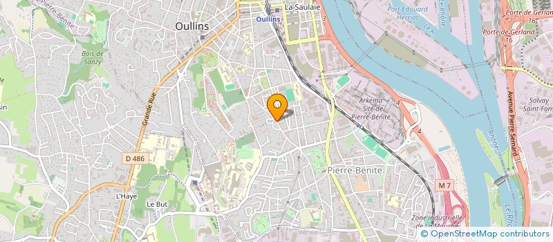 localisation de l'entreprise A FATA & ML  OULLINS-PIERRE-BENITE