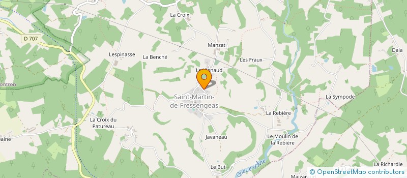 localisation de l'entreprise A+ FENETRES à ST-JORY-DE-CHALAIS