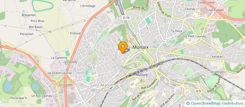 localisation de l'entreprise A FER ET A FLOTS  MORLAIX